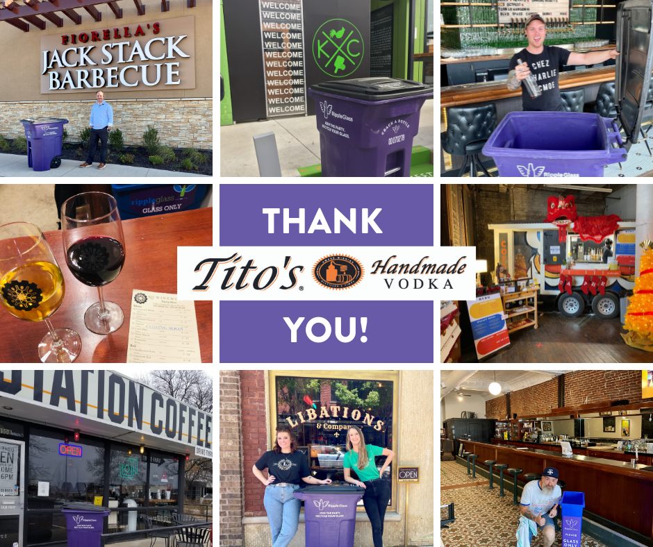 ripple glass titos commercial customers