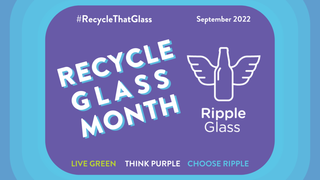 recycle glass month september ripple glass